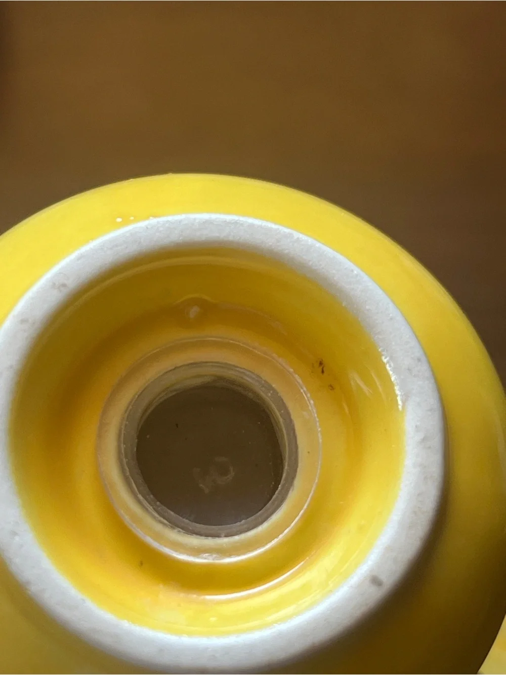 Vintage Round Yellow Ceramic Salt and Pepper Shakers
